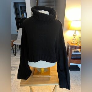 Divided H&M Black Cowl Neck Sweater Large